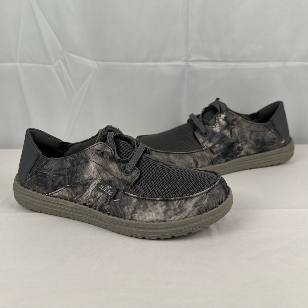 Men’s Sketchers x Mossy Oak Fishing Melson Topher Slip-On Shoes Slip On Size 9.5